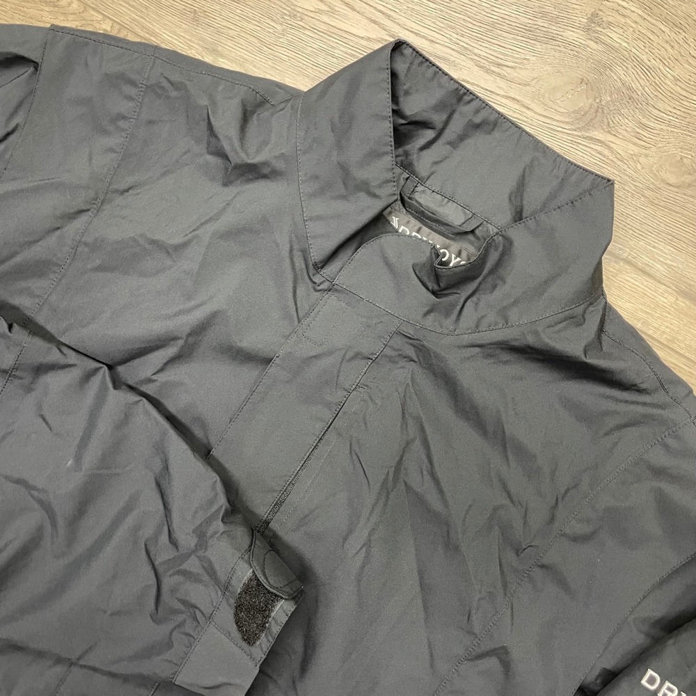 FootJoy DryJoys Jacket Mens XL Black Golf Rain Windbreaker Full Zip 100224B